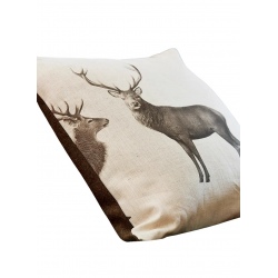 Sofa Samantha ze ściąganym pokrowcem w tkaninie z motywem jeleni 220