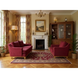 Lukrecja 175 -  sofa w stylu retro na wymiar