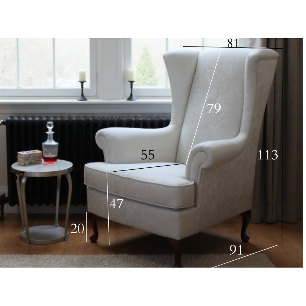 Cottage - stylowy fotel uszak