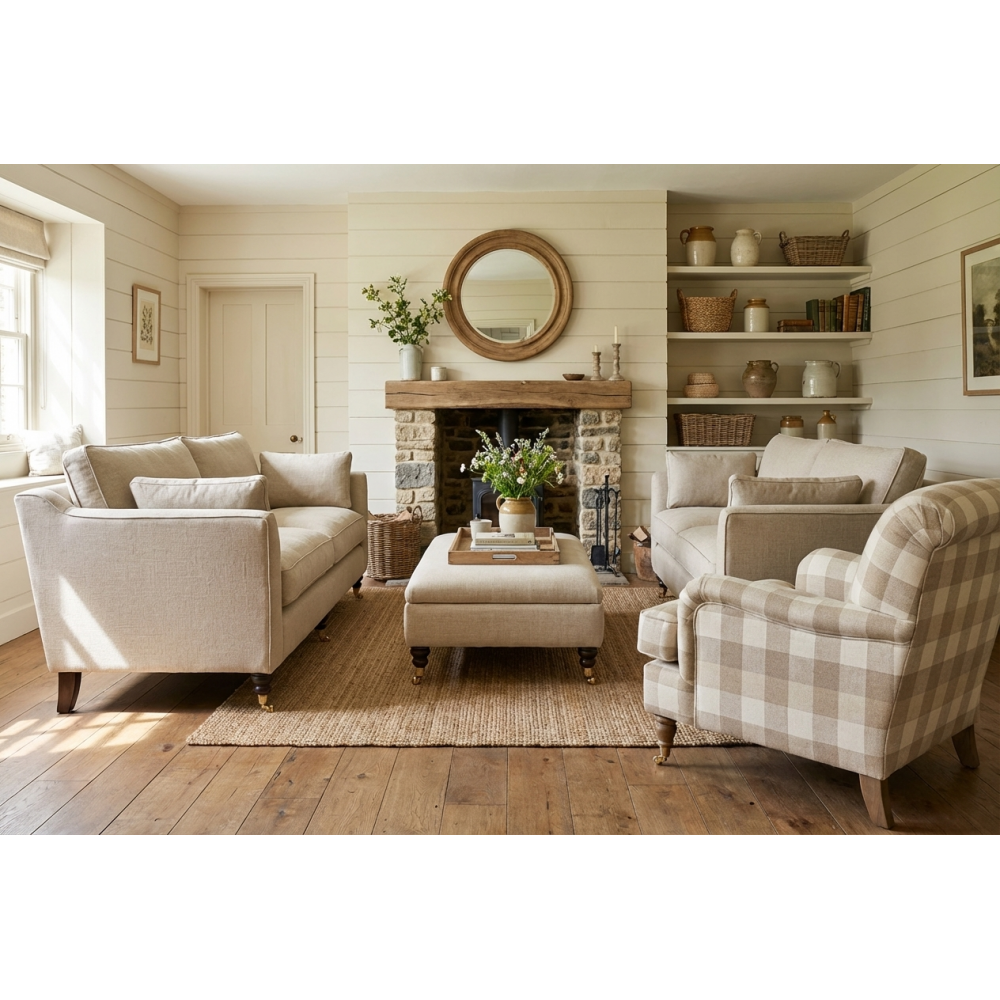 Sofa CHRYSTAL Zielona Welurowa z Pierzem i Toczoną Nóżką