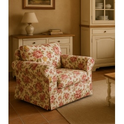 Marie - fotel w stylu rustykalnym