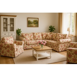 Marie - fotel w stylu rustykalnym