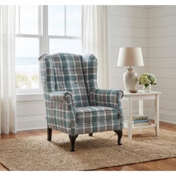 Fotel Harry w stylu cottage z wysokim oparciem
