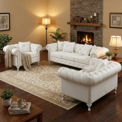 Klasyczny skórzany fotel na wysokich nóżkach Sara