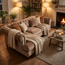 Chesterfield w butelkowej zieleni Sara 180