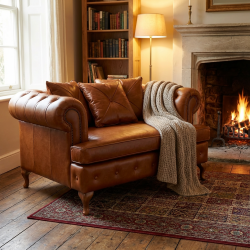 Burgundowa sofa chesterfield Sara 250x140