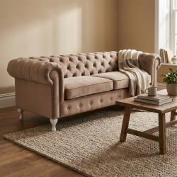 Biszkoptowa sofa chesterfield Sara 200