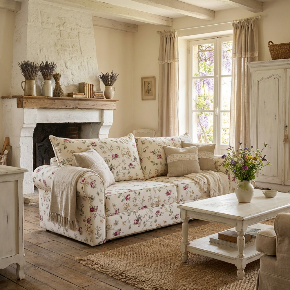 Rosaly 246 kanapa w stylu prowansalskim Rosaly 246 kanapa w stylu prowansalskim