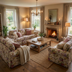 Flower 206 sofa klasyczna ze ściąganym pokrowcem 206 cm