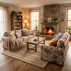 Flower 206 sofa klasyczna ze ściąganym pokrowcem 206 cm