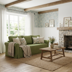 Sofa Flower 230 cm ze zdejmowanym pokrowcem