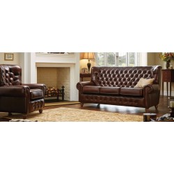 Chesterfield Premier 198 - nierozkładana pikowana kanapa