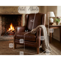 Alberto kompaktowy fotel z wysokim oparciem