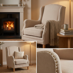 Alberto kompaktowy fotel z wysokim oparciem