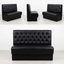 Luksusowa Loża Restauracyjna CHERRY – Elegancja Chesterfield w Systemie Modułowym