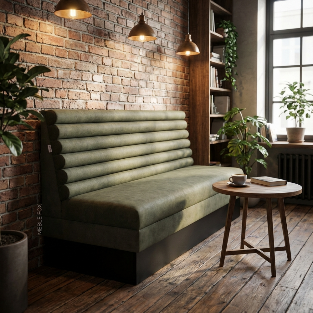 Duża Loża Tapicerowana CORN 250 cm – Designerska Sofa do Restauracji i Lobby | Na Wymiar Duża Loża Tapicerowana CORN 250 cm – Designerska Sofa do Restauracji i Lobby | Na Wymiar