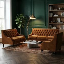 Sofa Hammond – Królewska Elegancja w Welurowym Wydaniu