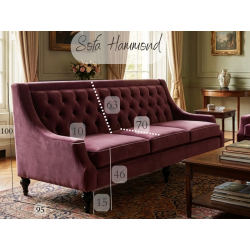 Sofa Hammond – Królewska Elegancja w Welurowym Wydaniu
