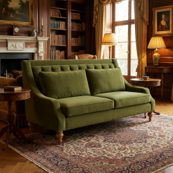 Sofa Hammond – Królewska Elegancja w Welurowym Wydaniu