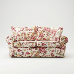 Sofa Rosaly 186 – Stylowa sofa w kwiaty 2-osobowa, rustykalna elegancja Cottage