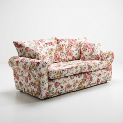 Sofa Rosaly 186 – Stylowa sofa w kwiaty 2-osobowa, rustykalna elegancja Cottage