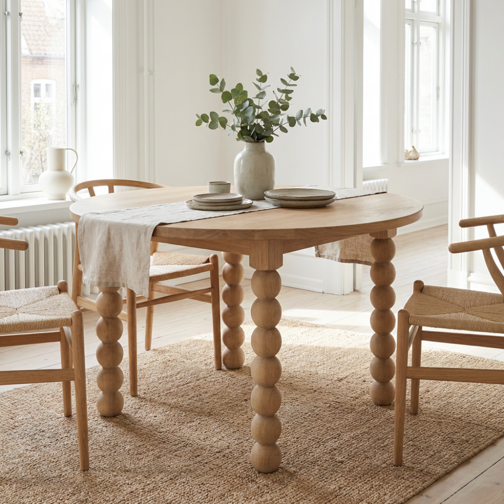 Okrągły stół dębowy Marra 120x120 cm – Artystyczna Dusza Twojej Jadalni Okrągły stół dębowy Marra 120x120 cm – Artystyczna Dusza Twojej Jadalni