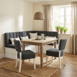 Narożnik do jadalni Kiwi 120x170 cm – Nowoczesna ława z pionowym przeszyciem
