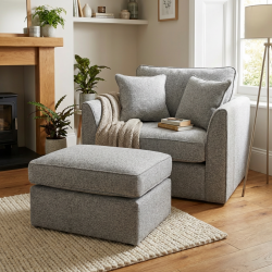 Narożnik Mare 210x230 cm – Nowoczesny narożnik w grubej plecionce, melanżowa tkanina Drop