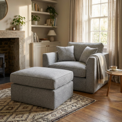 Fotel Mare – Nowoczesny fotel wypoczynkowy w grubej plecionce Drop