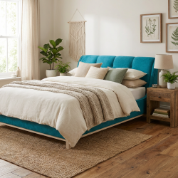 Łóżko Sonata – ciepło terakoty w nowoczesnym wydaniu