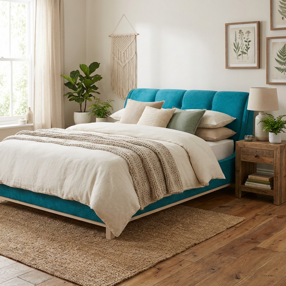 Łóżko Sonata – ciepło terakoty w nowoczesnym wydaniu