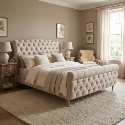 Łóżko Chester – klasyka pikowania w przytulnym wydaniu