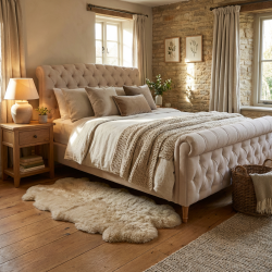 Łóżko Chester – klasyka pikowania w przytulnym wydaniu