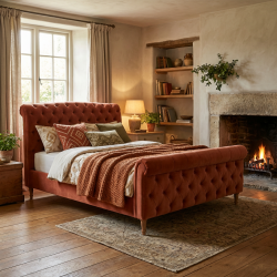 Królewski komplet wypoczynkowy – łóżko Chester ze skrzynią