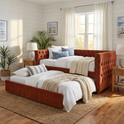 Łóżko Rubin 100 – funkcjonalność w ciepłym, rustykalnym wydaniu