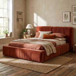 Łóżko Mono – aksamitne ciepło w minimalistycznej formie