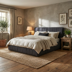 Łóżko Mono – aksamitne ciepło w minimalistycznej formie