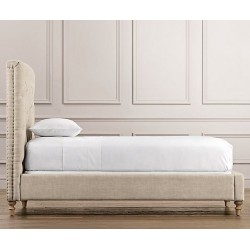 Juan pikowane łóżko w stylu hampton