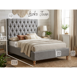 Łóżko Juan – szlachetny len w rzemieślniczej odsłonie