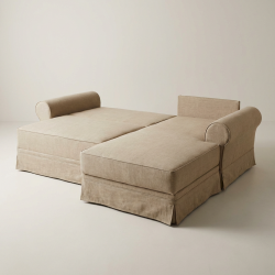 Sofa Flower – rustykalny urok i lniana naturalność