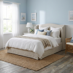 Ofelia łóżko ze ściąganym lnianym pokrowcem