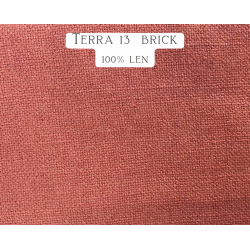 Terra 13 Brick – esencja modnej terakoty w 100% naturalnym lnie