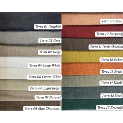 Terra 13 Brick – esencja modnej terakoty w 100% naturalnym lnie