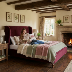 Łóżko Frou Frou – otulająca elegancja w buduarowym stylu