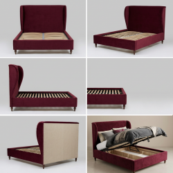 Łóżko Frou Frou – otulająca elegancja w buduarowym stylu