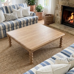 Duży dębowy stolik NO.67 – monumentalny spokój i rzemieślniczy kunszt