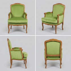 Fotel Duchessa – romantyczny ogród w stylu shabby chic