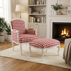 Fotel Duchessa – romantyczny ogród w stylu shabby chic