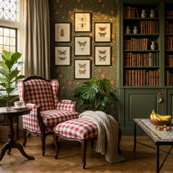 Fotel Duchessa – romantyczny ogród w stylu shabby chic