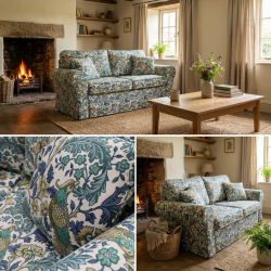 Sofa Flower 186 w kwiaty – romantyczna dusza Twojego salonu